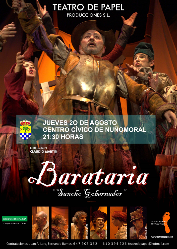 Imagen TEATRO DE PAPEL PONE EN ESCENA LA OBRA “BARATARIA. SANCHO GOBERNADOR”