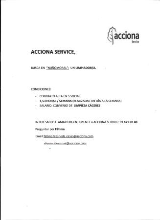 Imagen ACCIONA SERVICE - OFERTA DE EMPLEO